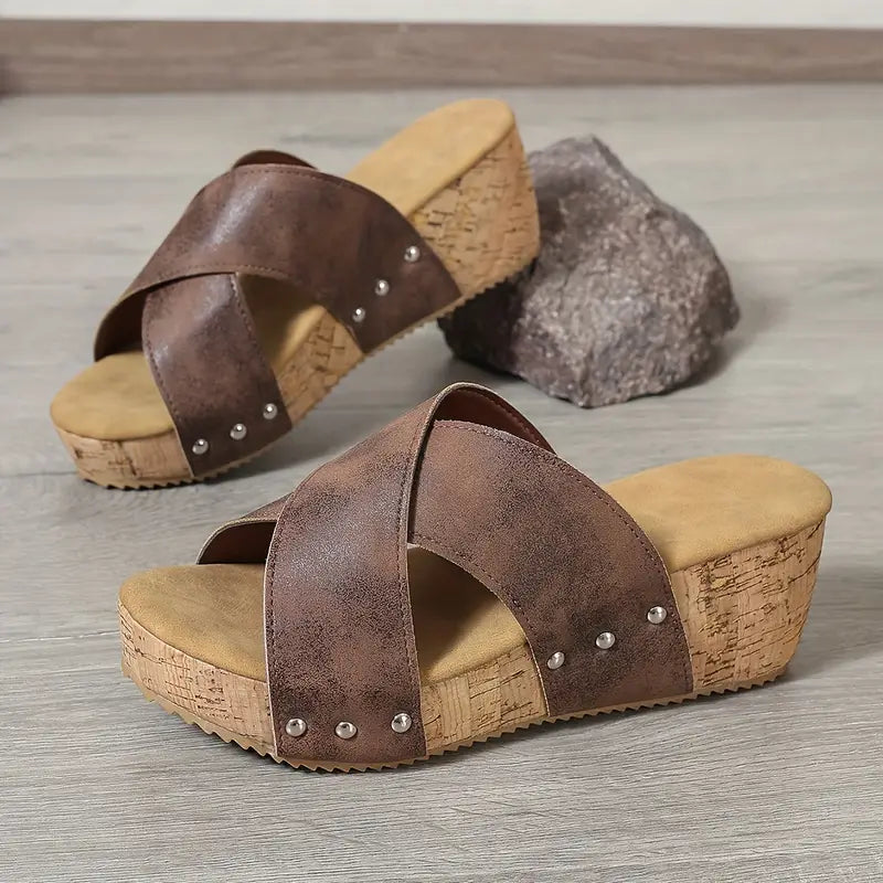 JANICE / WEDGE SANDALS