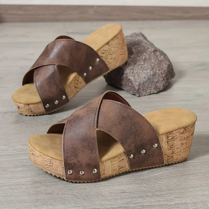 JANICE / WEDGE SANDALS