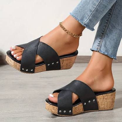 JANICE / WEDGE SANDALS