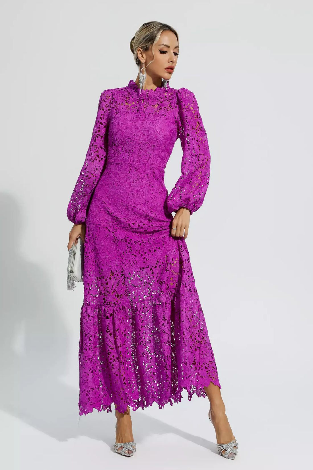 Camille - Cut-Out Long Sleeve Dress