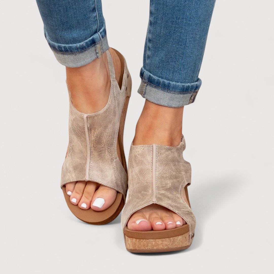 ANNE / PLATFORM WEDGE SANDALS