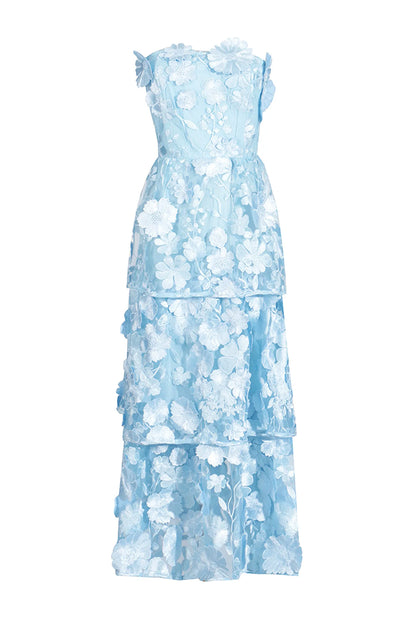 Marcia Off Shoulder Flower Dress
