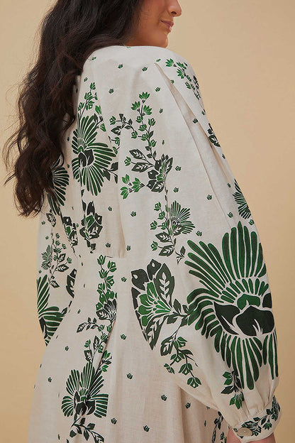 Ezgi - Print Button Down Maxi Dress