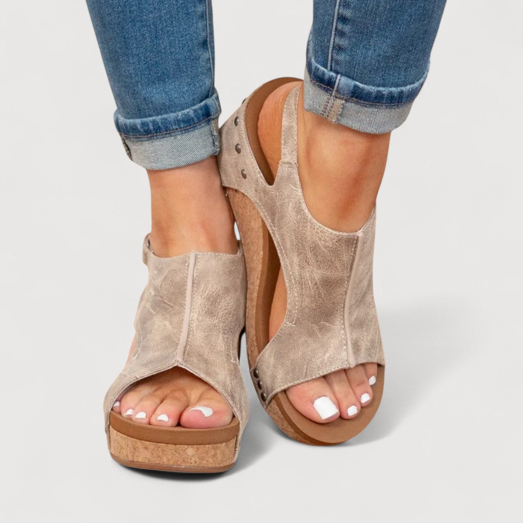 ANNE / PLATFORM WEDGE SANDALS