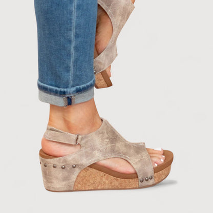 ANNE / PLATFORM WEDGE SANDALS