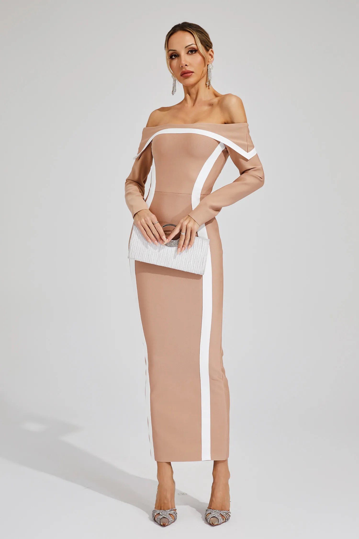 Lindsay Off Shoulder Bandage Dress