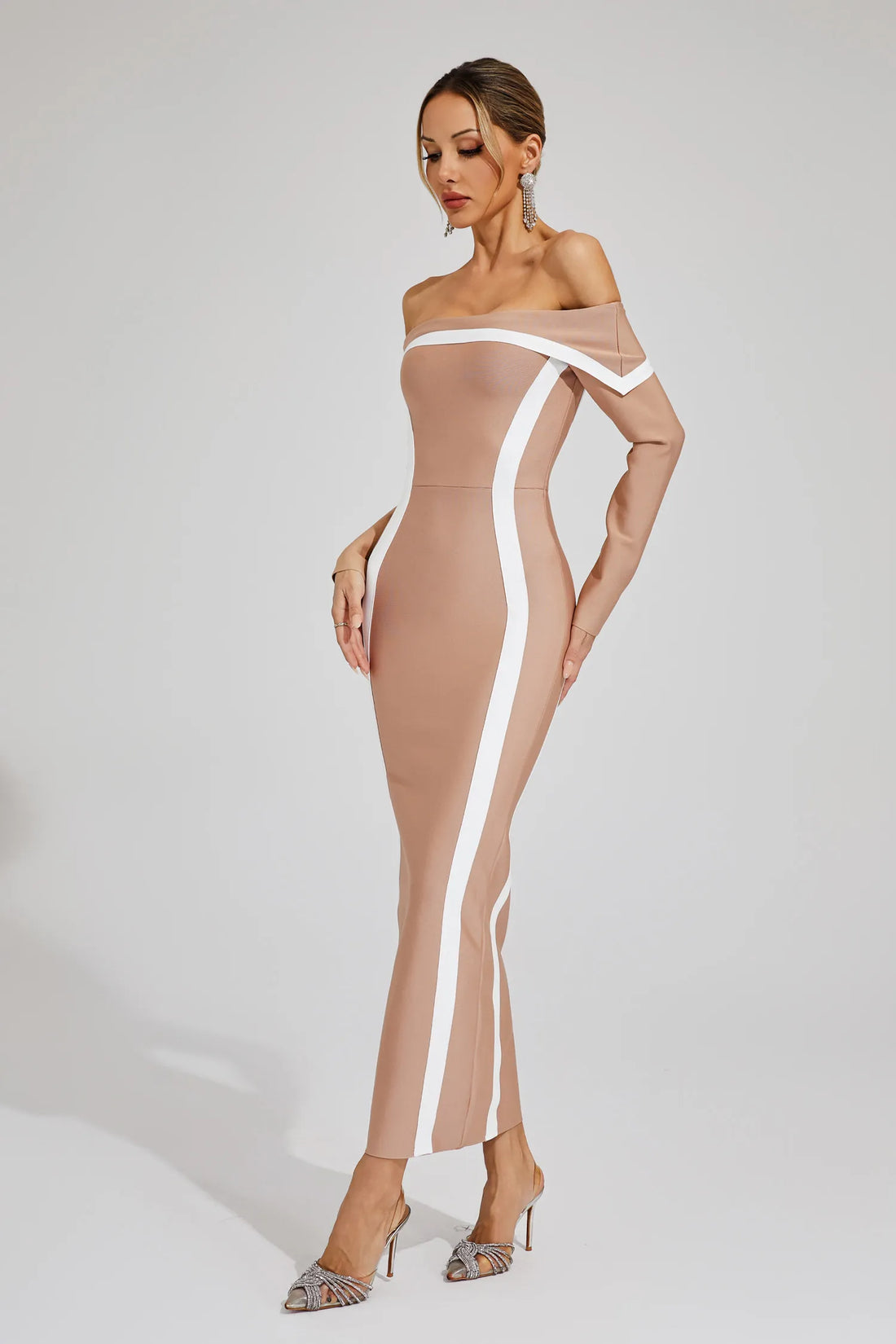 Lindsay Off Shoulder Bandage Dress