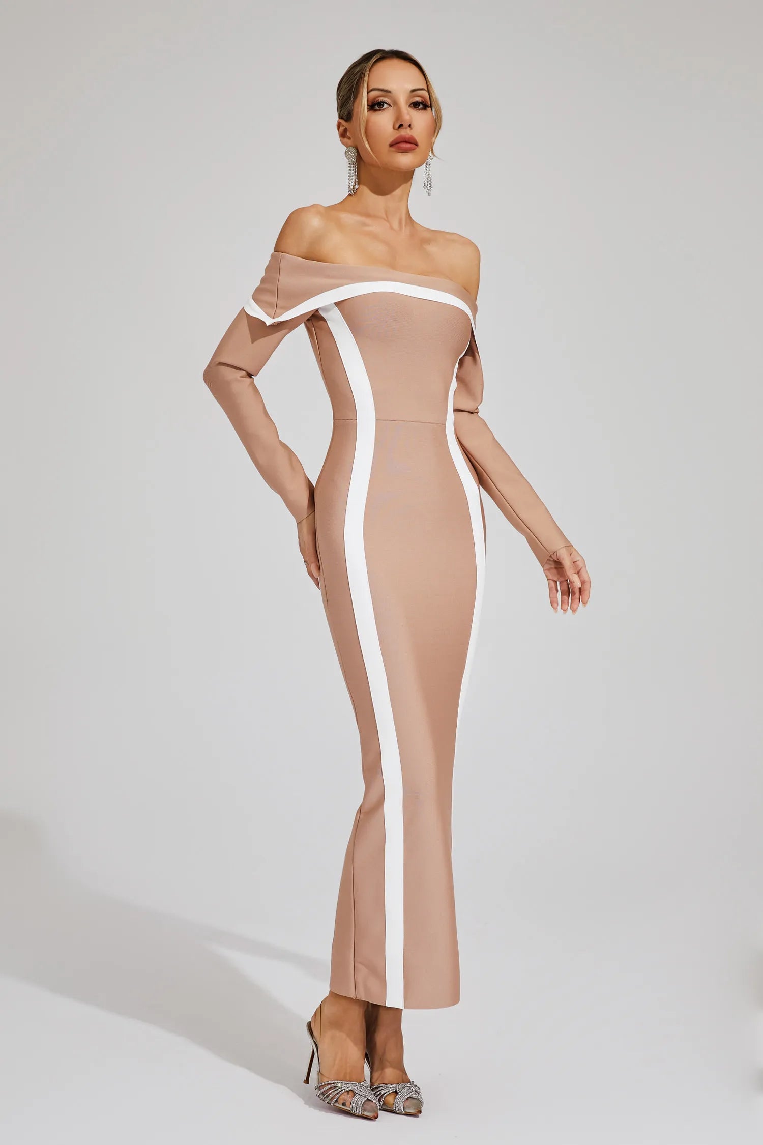 Lindsay Off Shoulder Bandage Dress