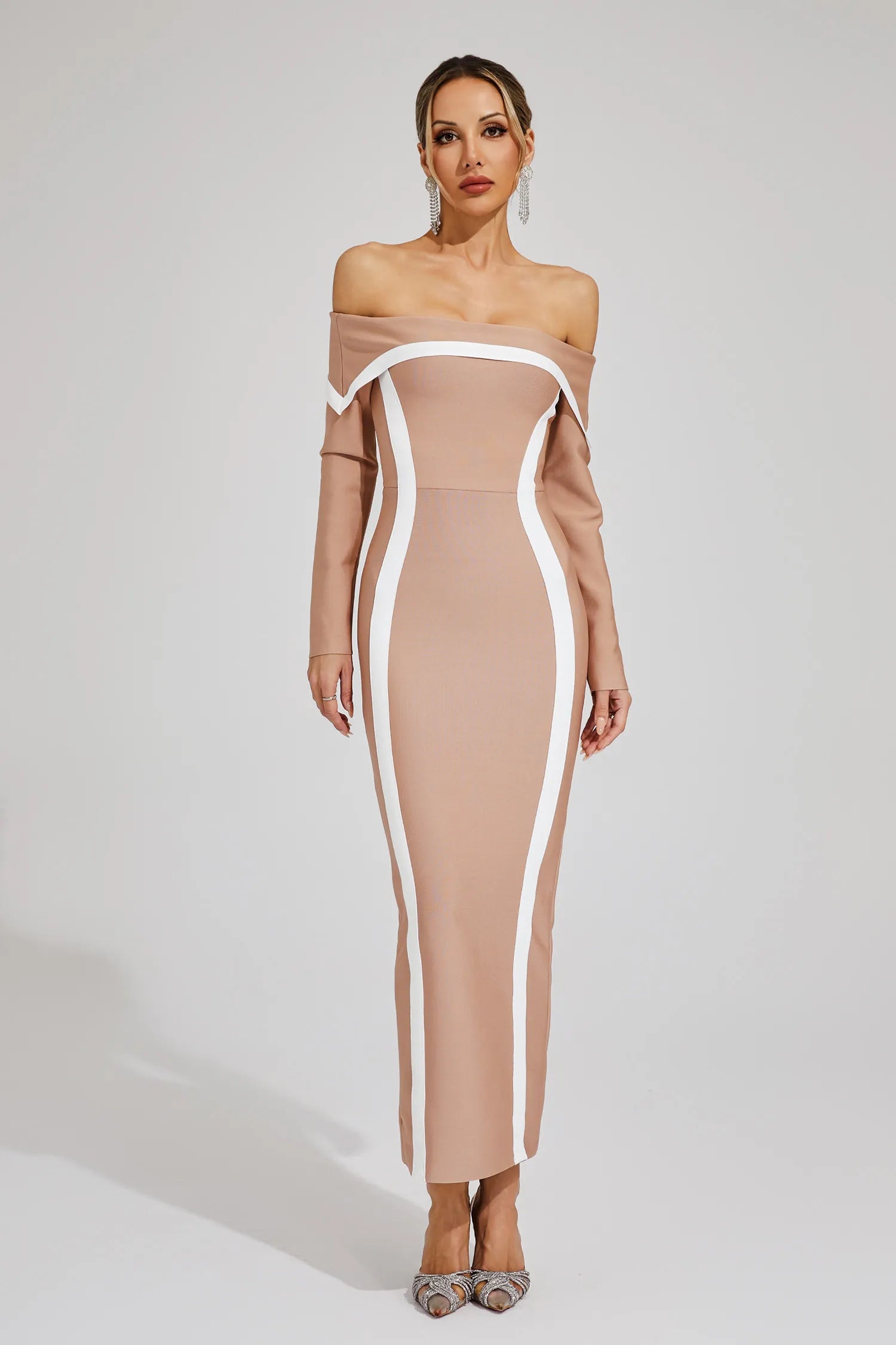 Lindsay Off Shoulder Bandage Dress