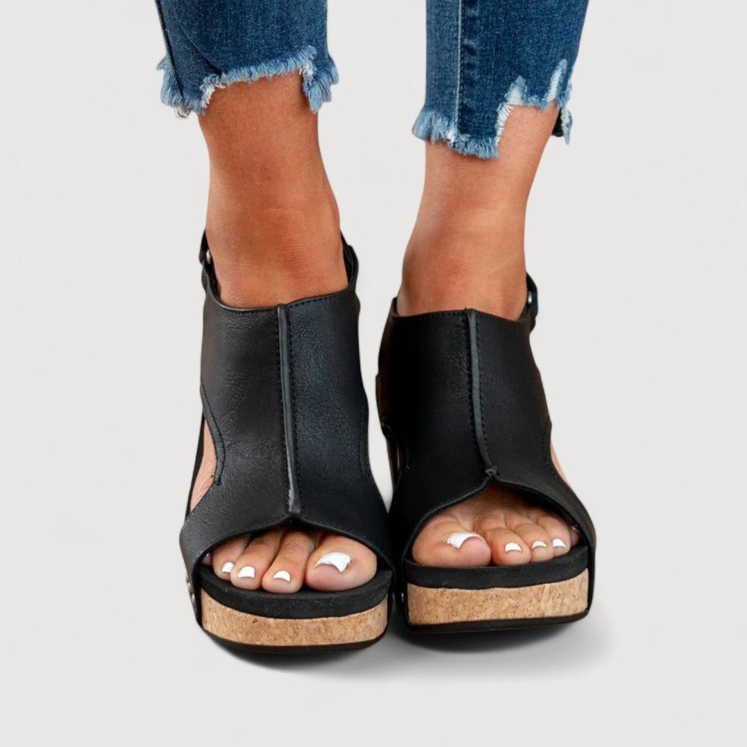 ANNE / PLATFORM WEDGE SANDALS