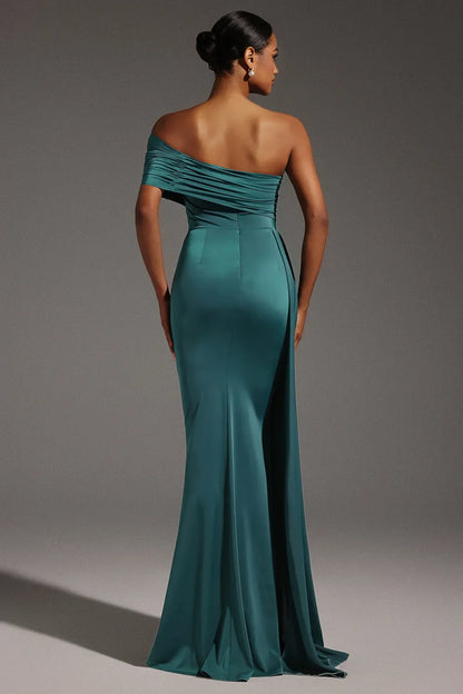 Claydee One Shoulder Fold Maxi Dress