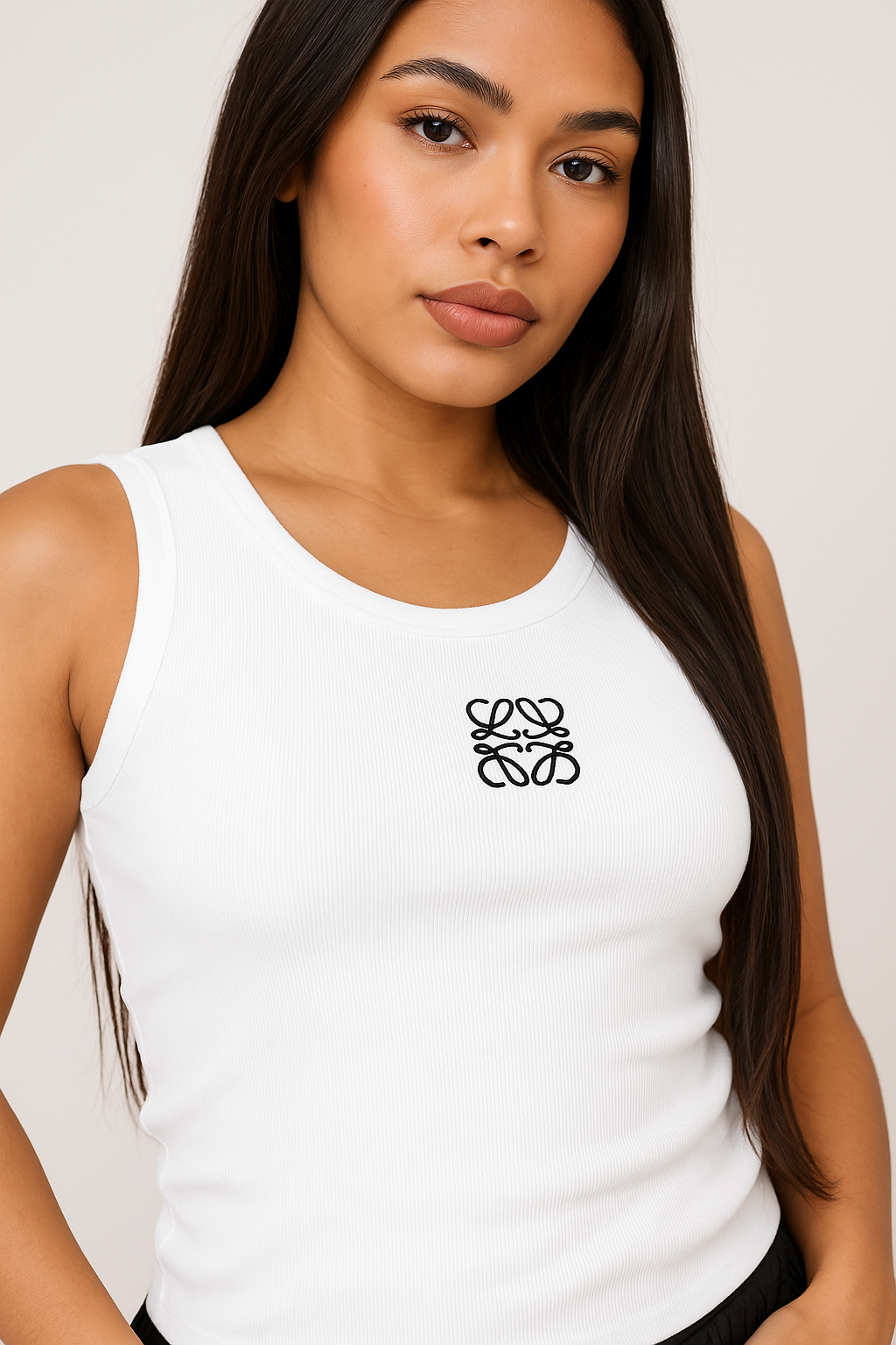 Scoop Neck Graphic Vest