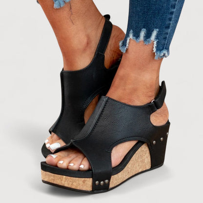 ANNE / PLATFORM WEDGE SANDALS