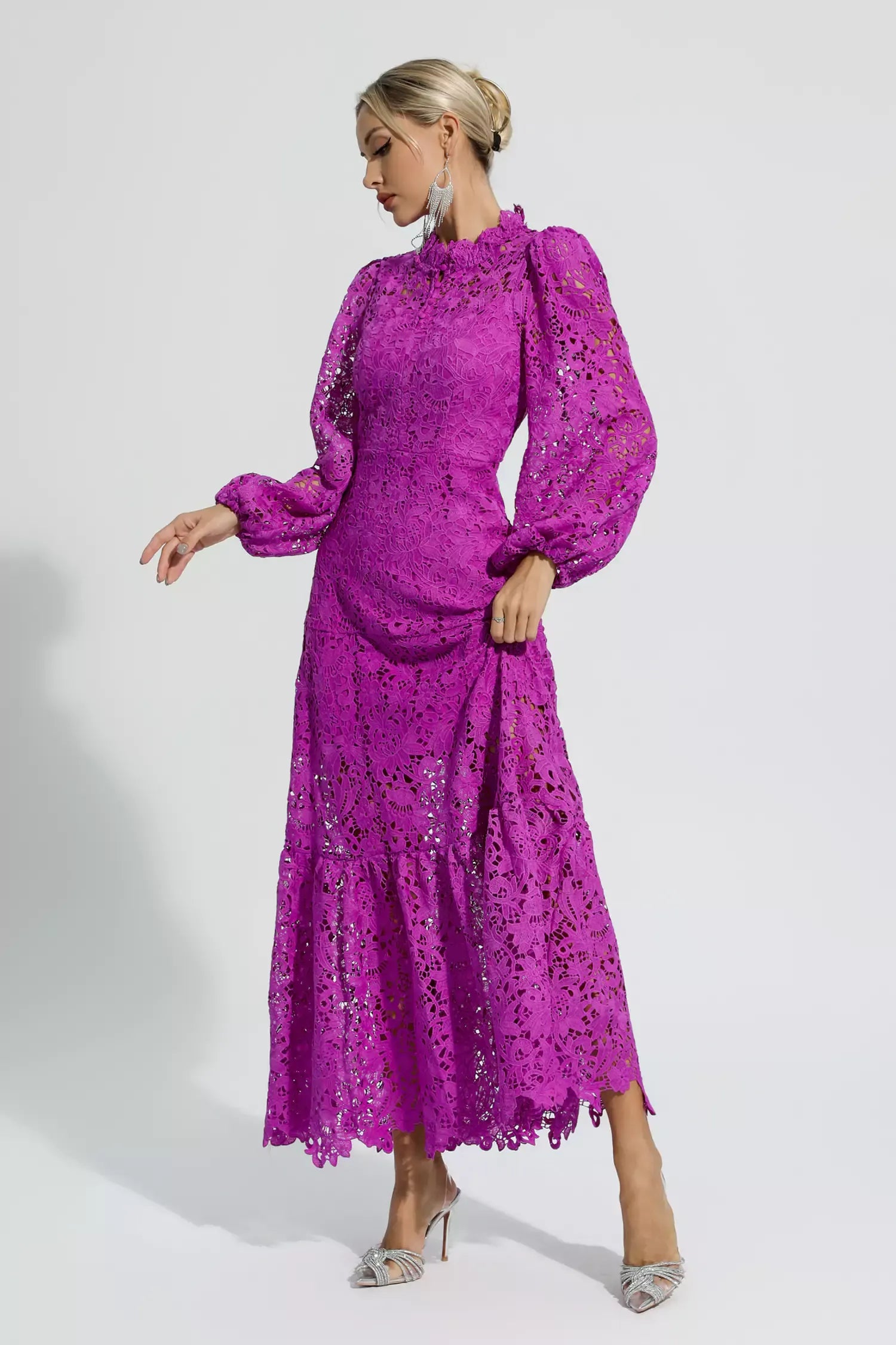 Camille - Cut-Out Long Sleeve Dress