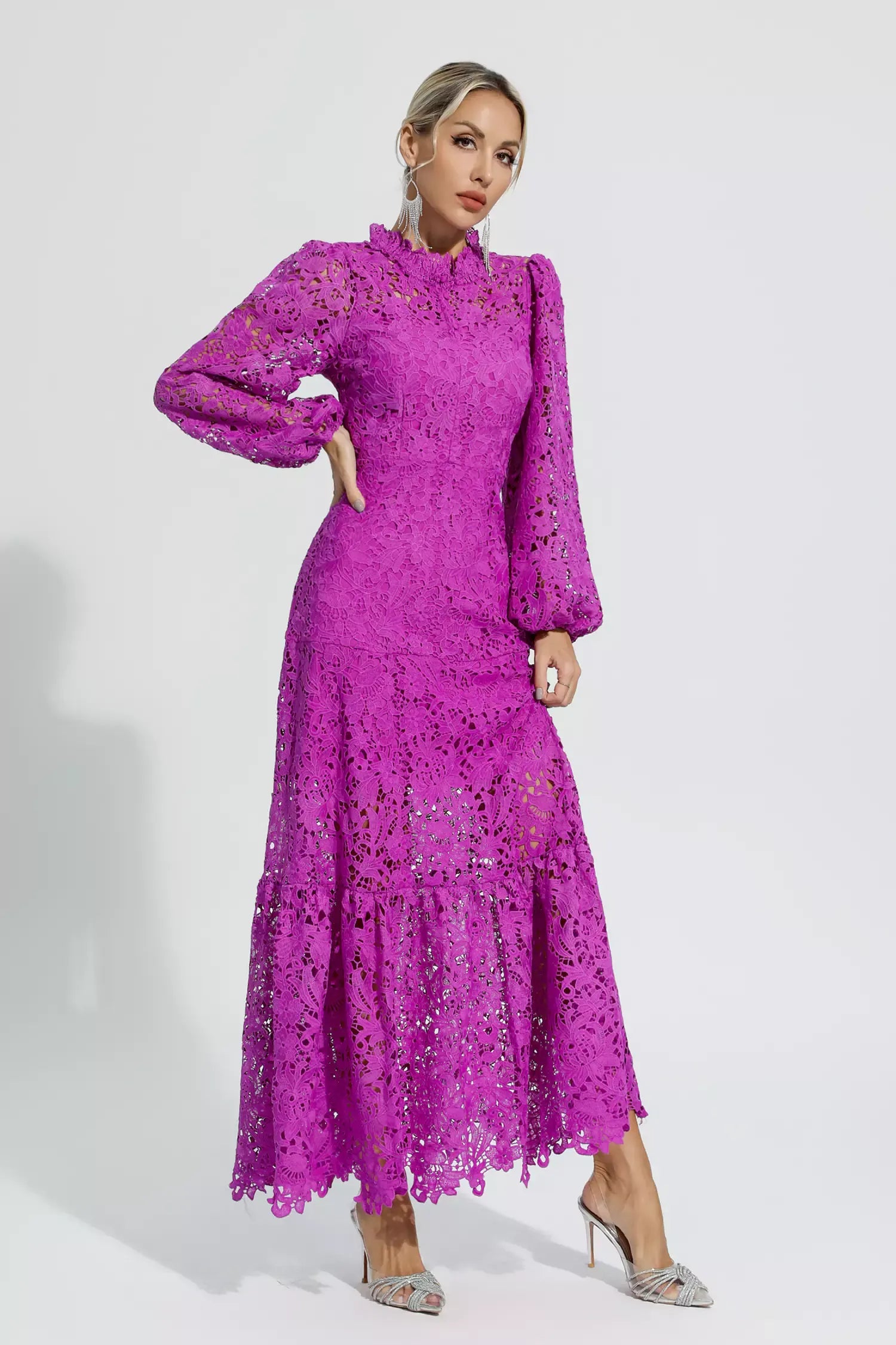 Camille - Cut-Out Long Sleeve Dress