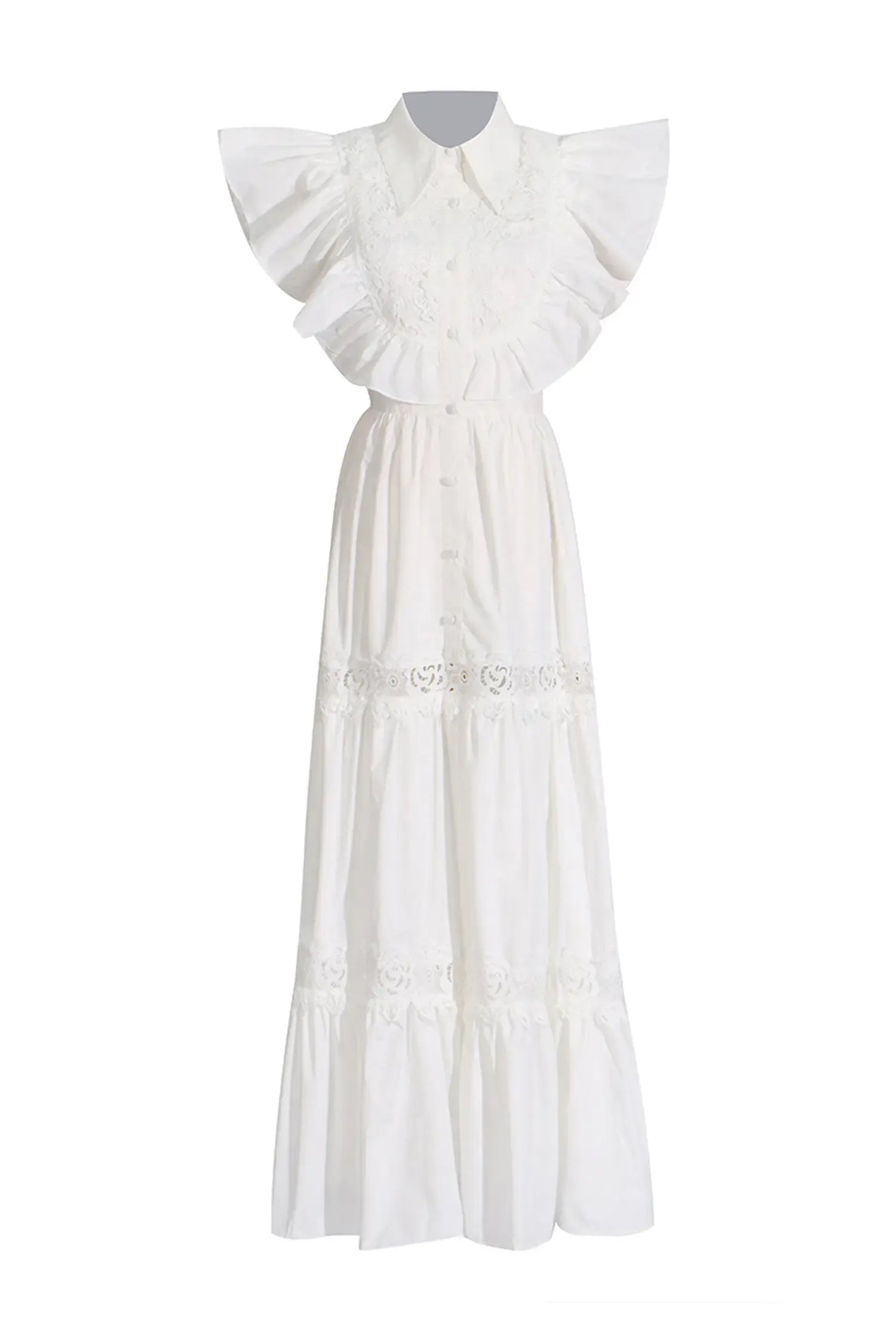Ayleen - Sleeveless Ruffle Midi Dress