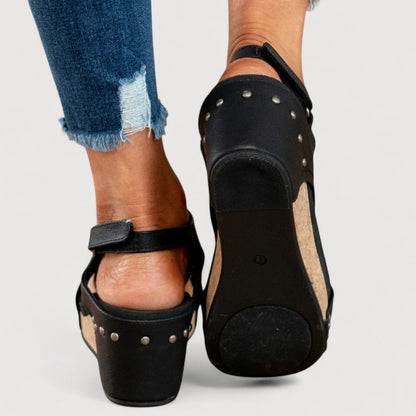 ANNE / PLATFORM WEDGE SANDALS