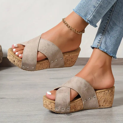 JANICE / WEDGE SANDALS