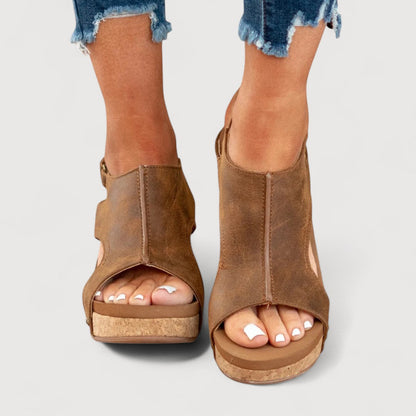 ANNE / PLATFORM WEDGE SANDALS