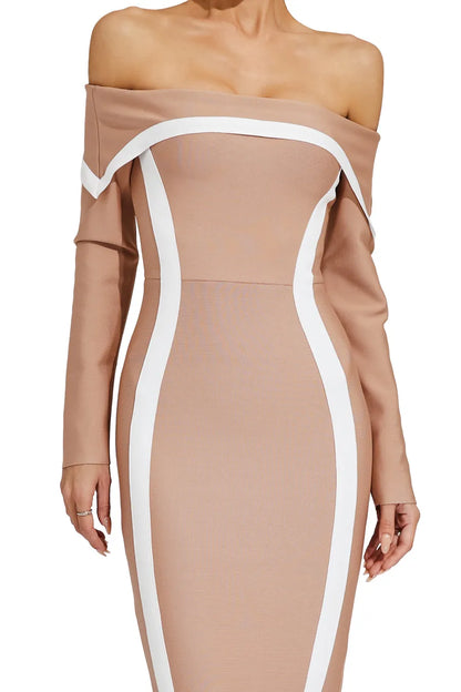 Lindsay Off Shoulder Bandage Dress