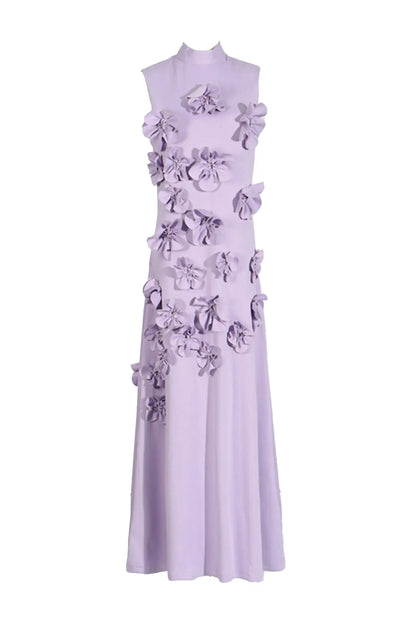 Rose Flower Maxi Dress