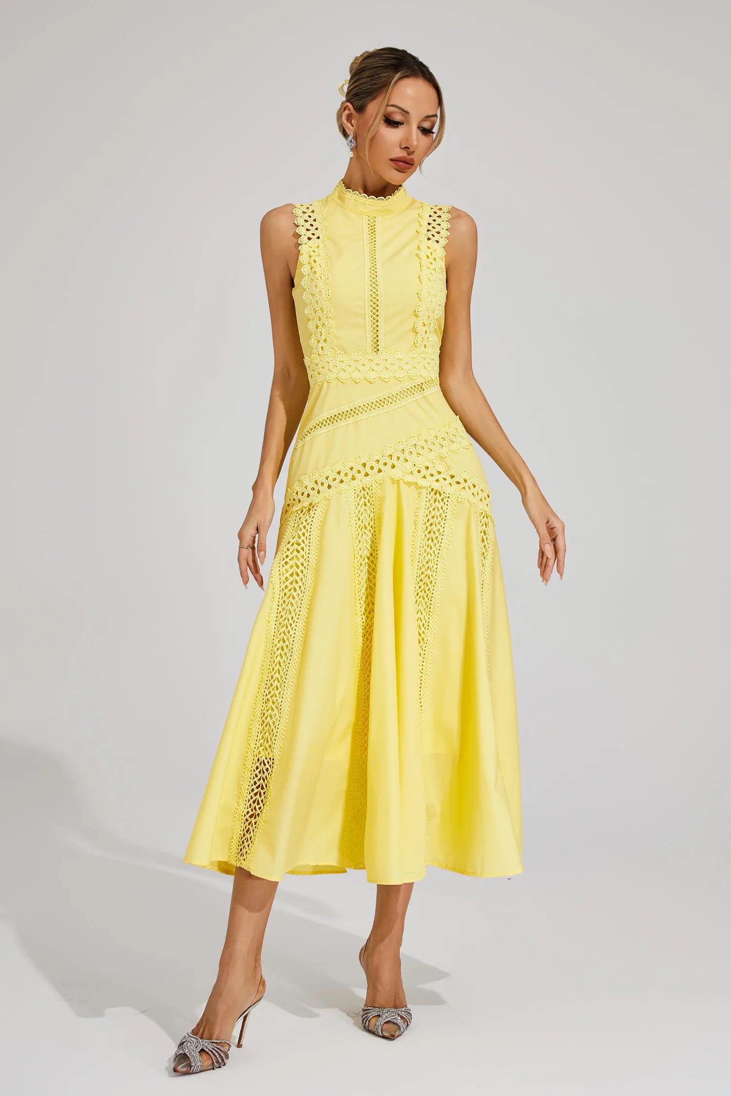 Lisette Sleeveless Lace Dress