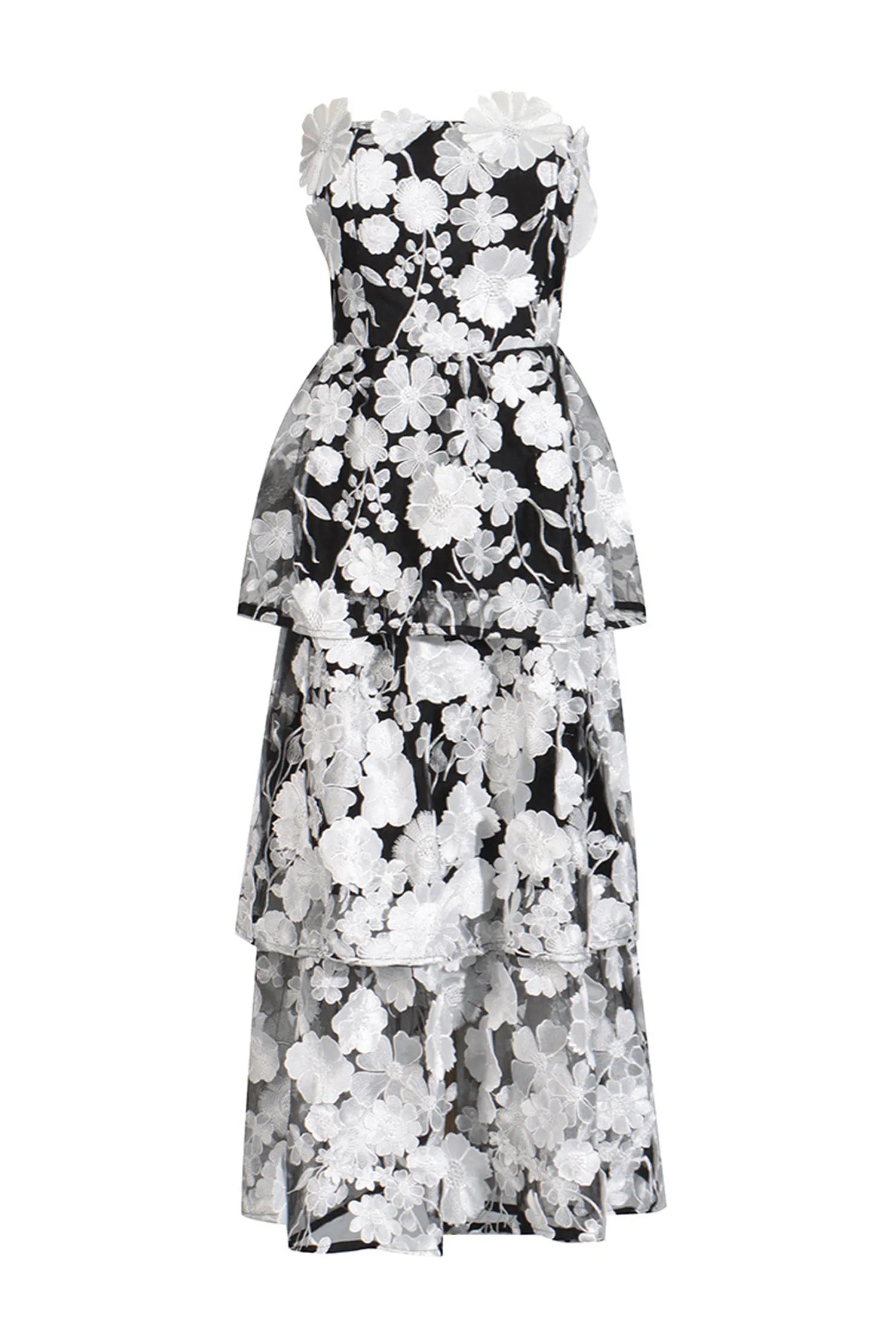 Marcia Off Shoulder Flower Dress