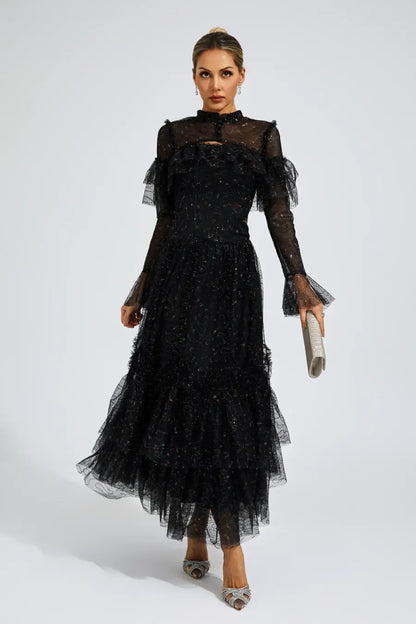 Cristal Elegant Mesh Dress