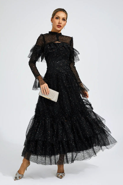 Cristal Elegant Mesh Dress