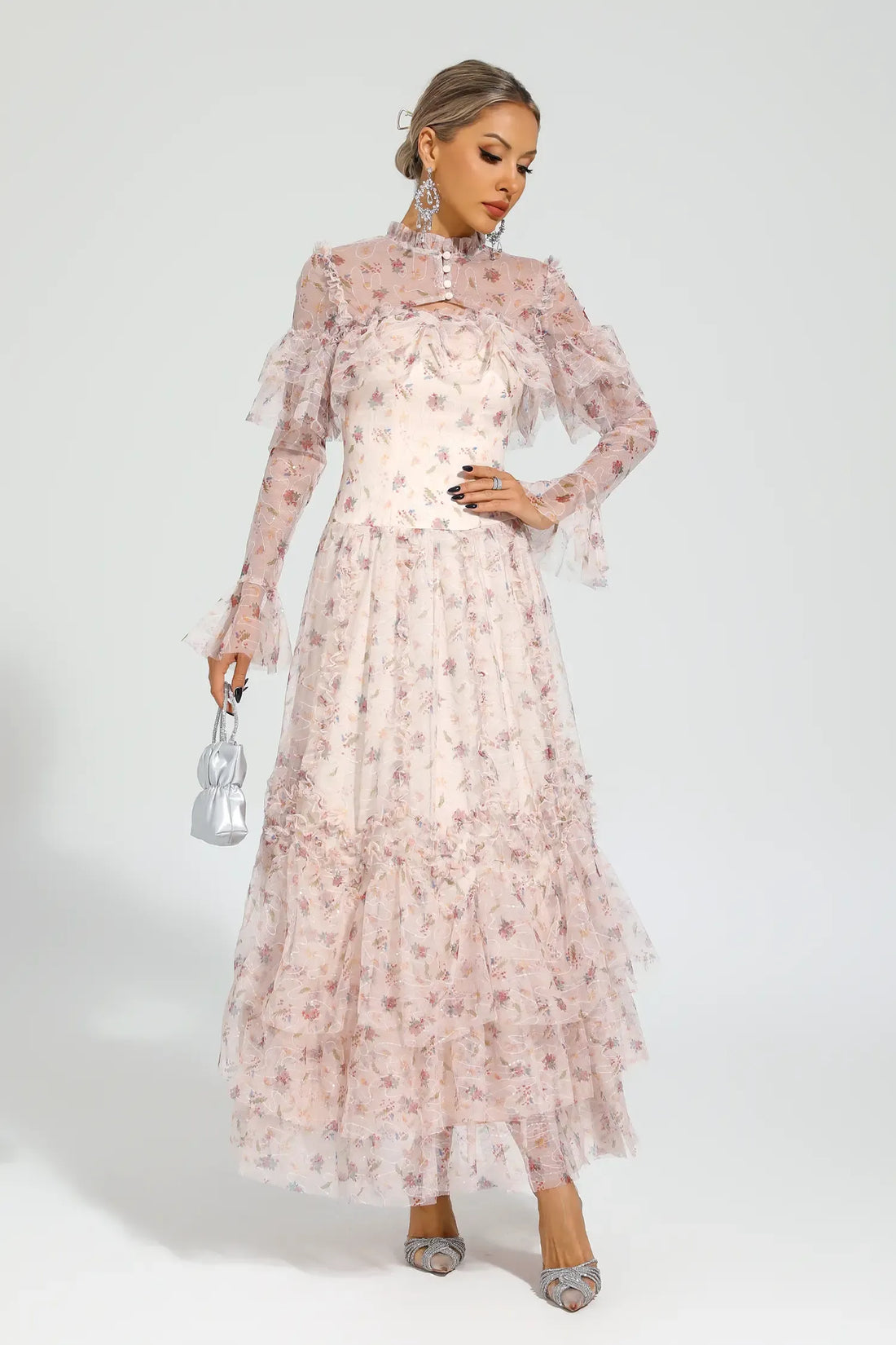 Cristal Elegant Mesh Dress
