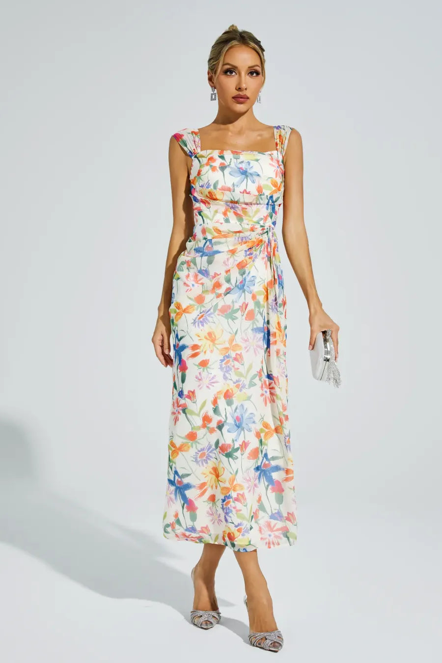 Élodie - Flower Waist-cinching Dress