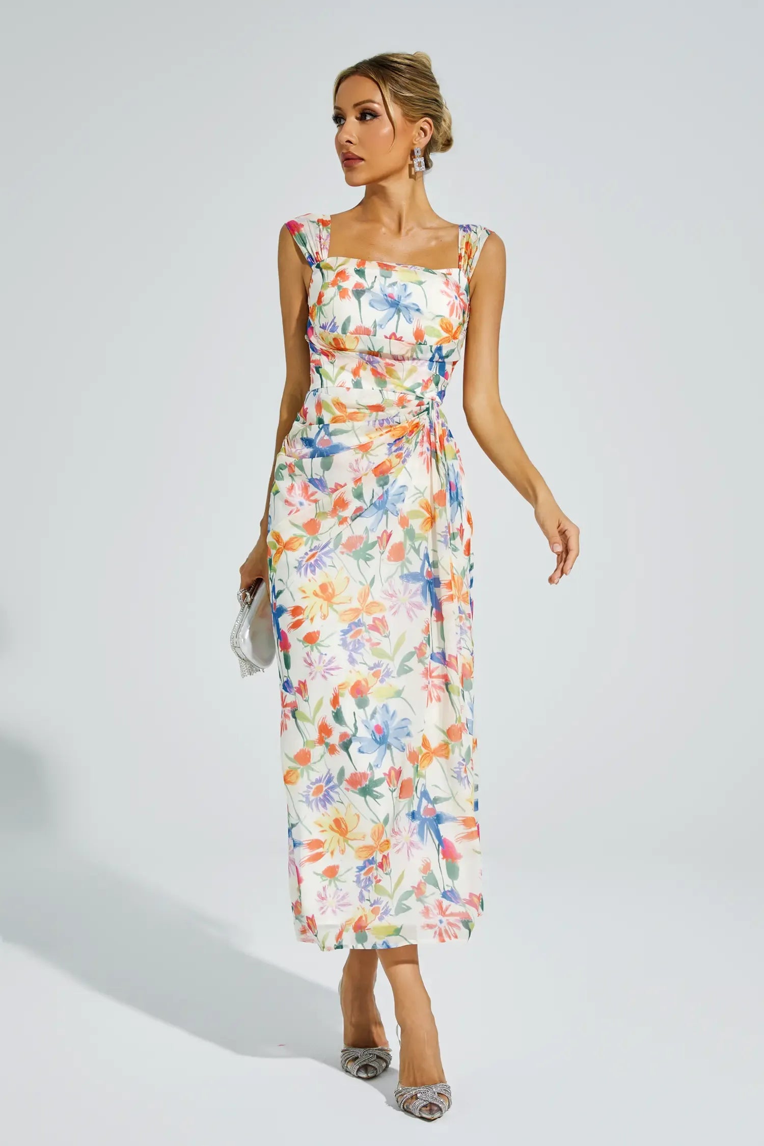 Élodie - Flower Waist-cinching Dress