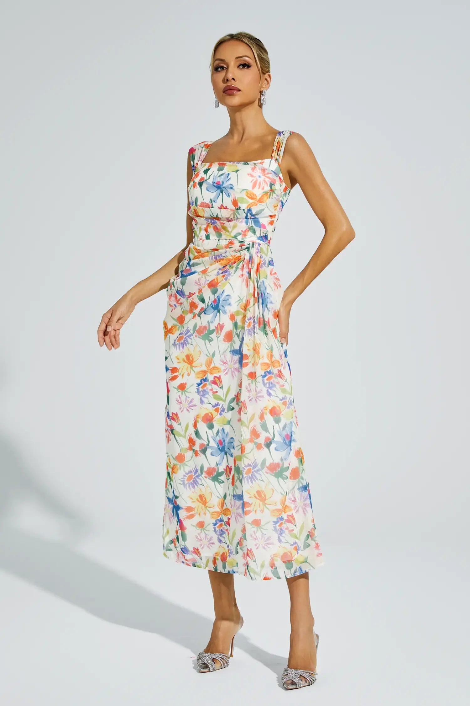 Élodie - Flower Waist-cinching Dress