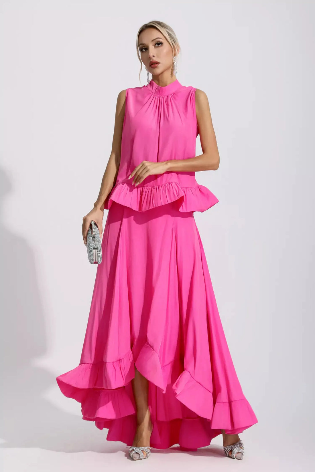 Adelaine Sleeveless Ruffle Mermaid Set