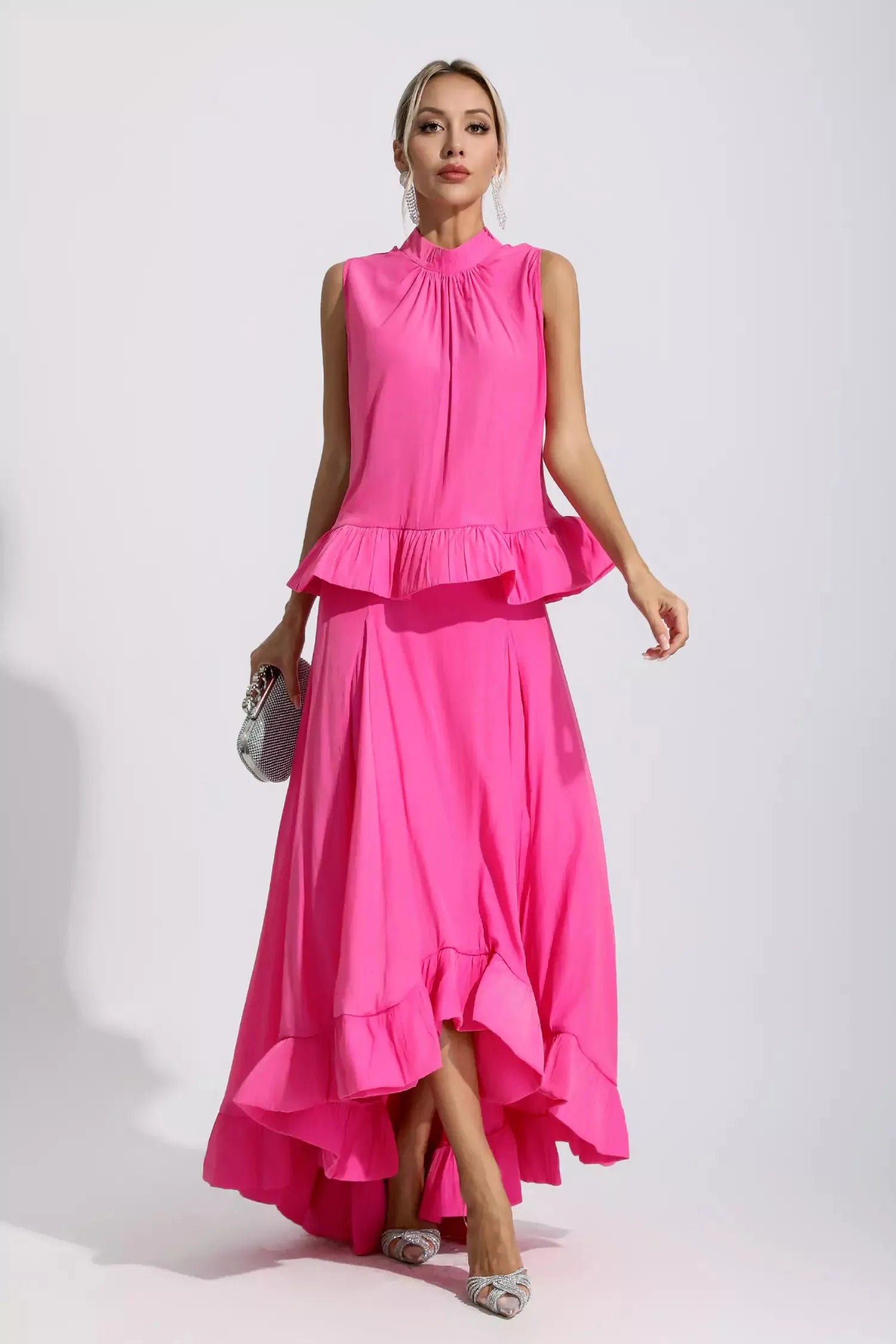 Adelaine Sleeveless Ruffle Mermaid Set
