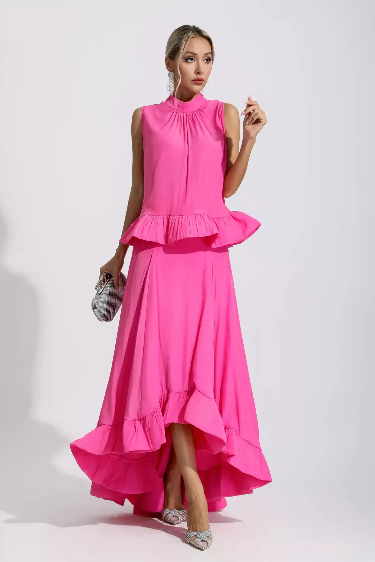 Adelaine Sleeveless Ruffle Mermaid Set