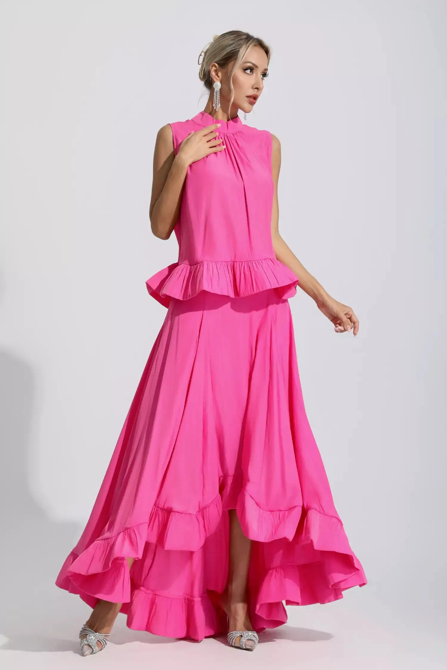 Adelaine Sleeveless Ruffle Mermaid Set
