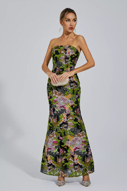 Jana Off-shoulder Sequin Dress