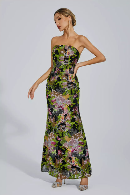 Jana Off-shoulder Sequin Dress