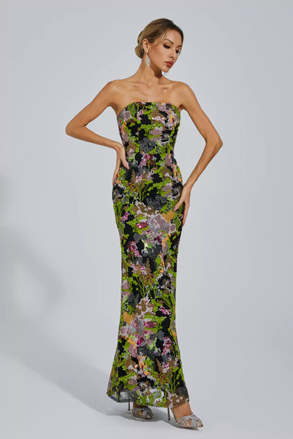 Jana Off-shoulder Sequin Dress