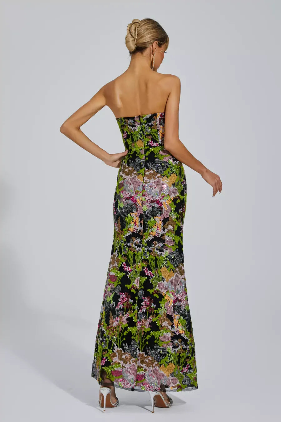 Jana Off-shoulder Sequin Dress