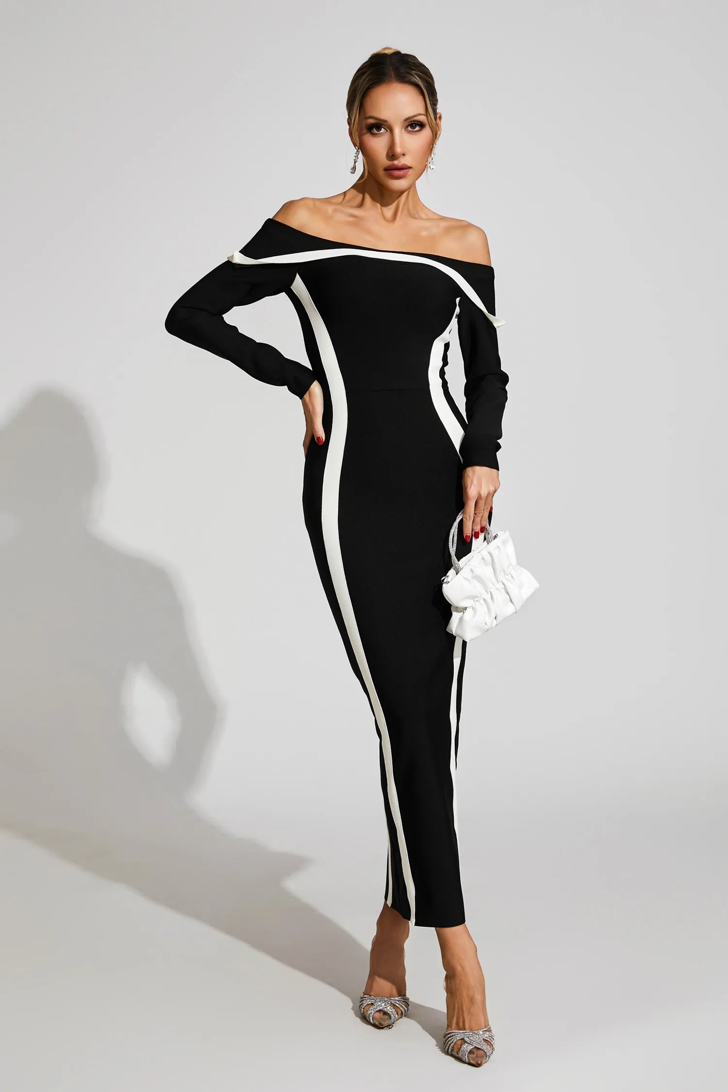Lindsay Off Shoulder Bandage Dress