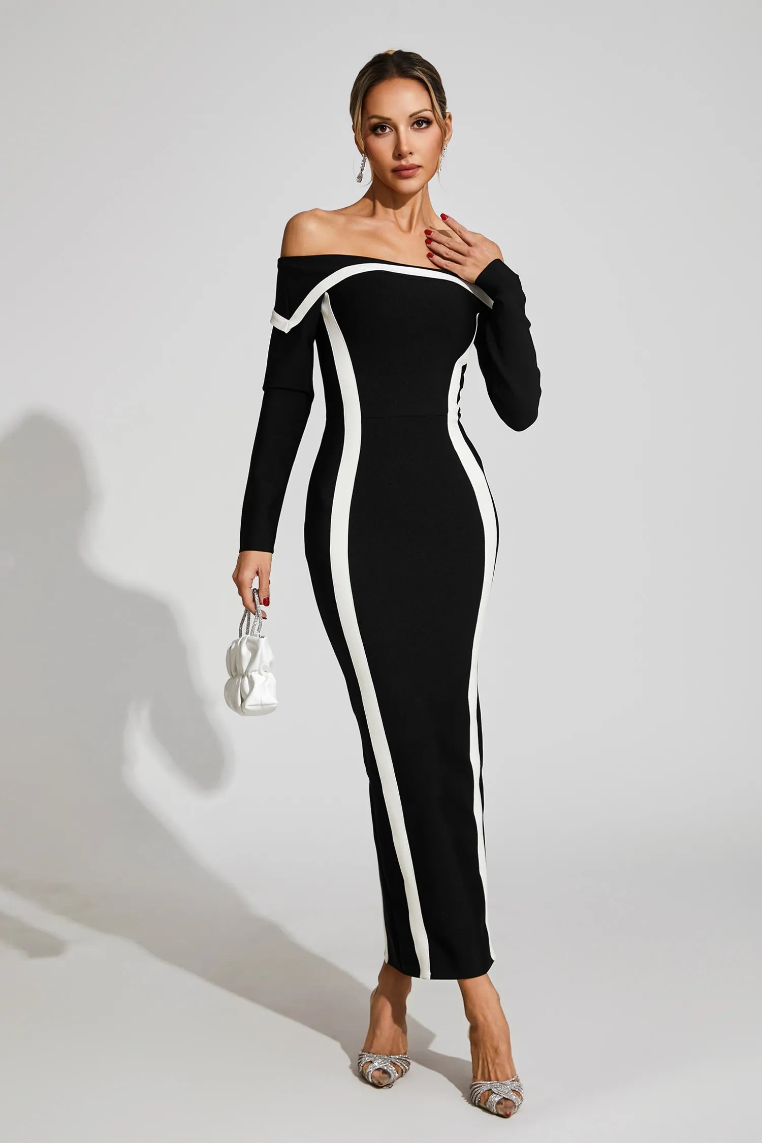 Lindsay Off Shoulder Bandage Dress