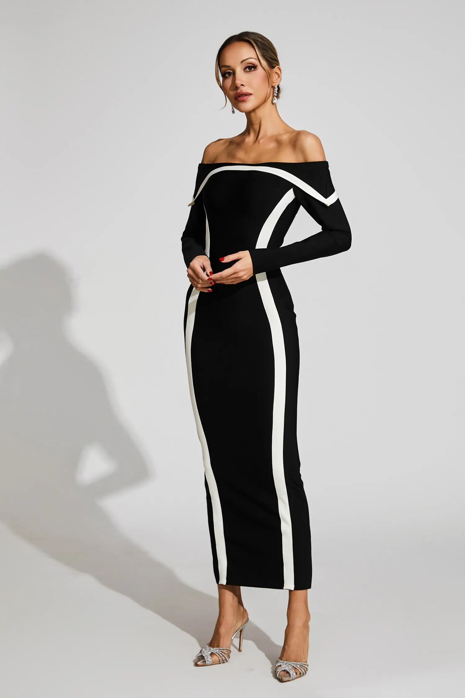 Lindsay Off Shoulder Bandage Dress
