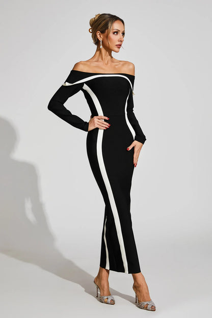 Lindsay Off Shoulder Bandage Dress