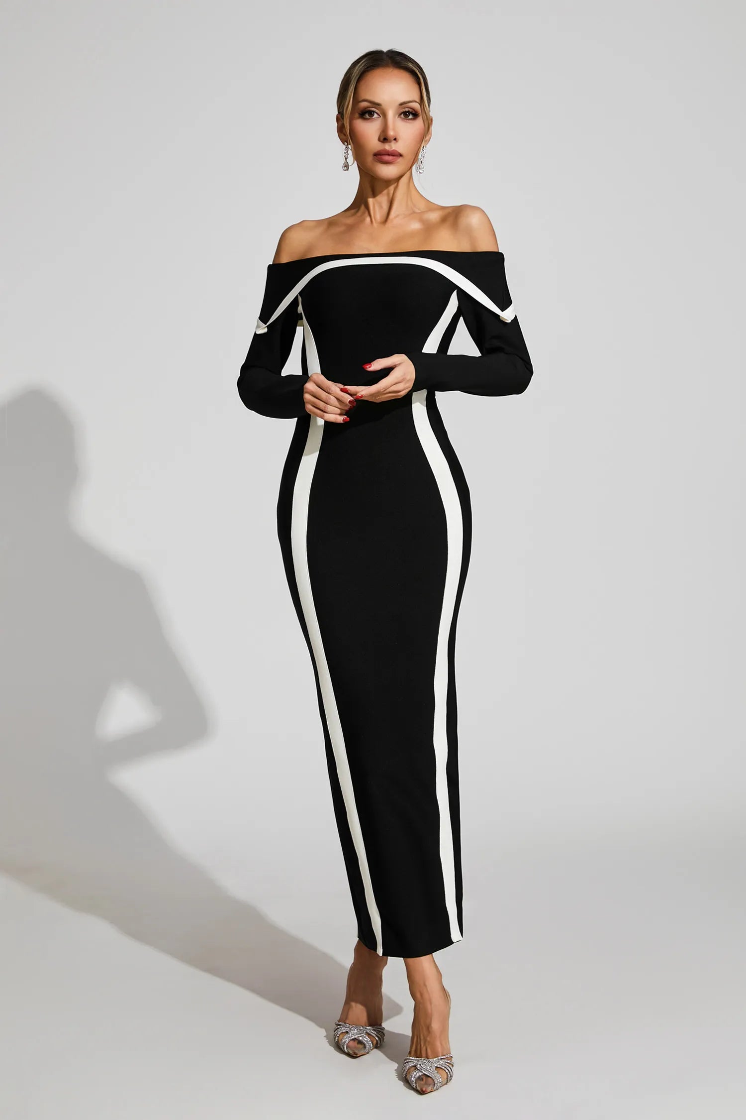 Lindsay Off Shoulder Bandage Dress
