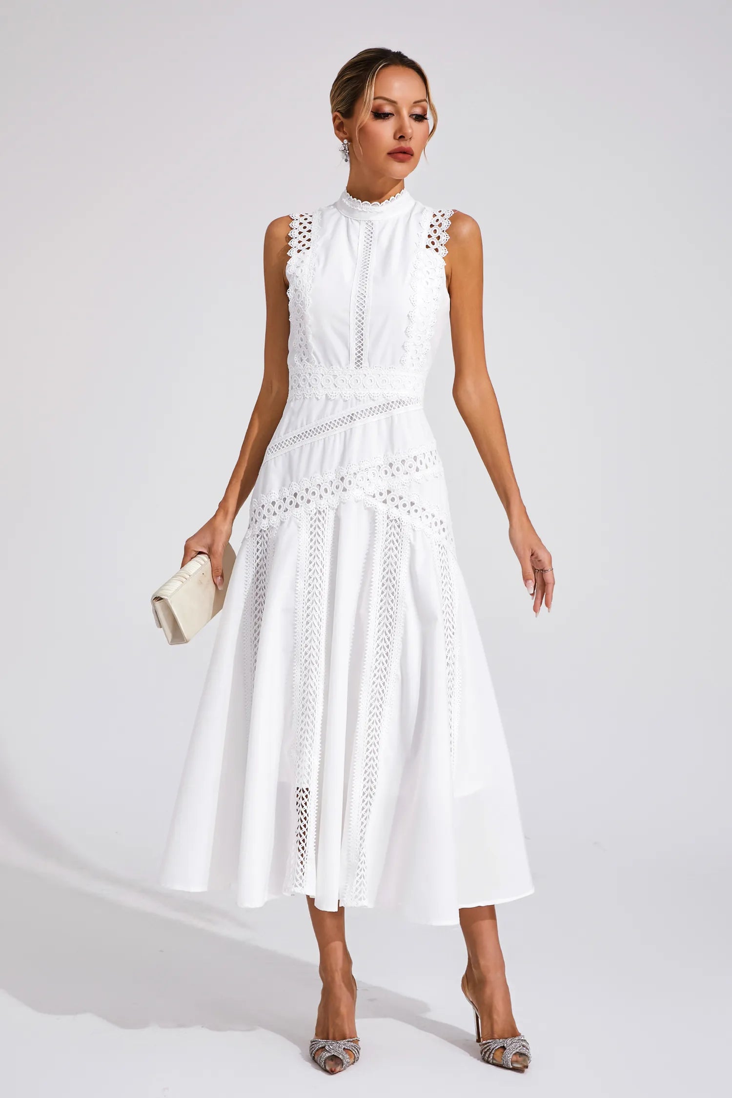 Lisette Sleeveless Lace Dress