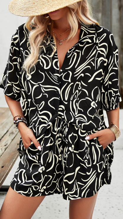 Malibu | Printed Lounge Set