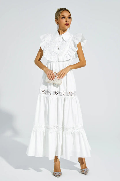 Ayleen - Sleeveless Ruffle Midi Dress