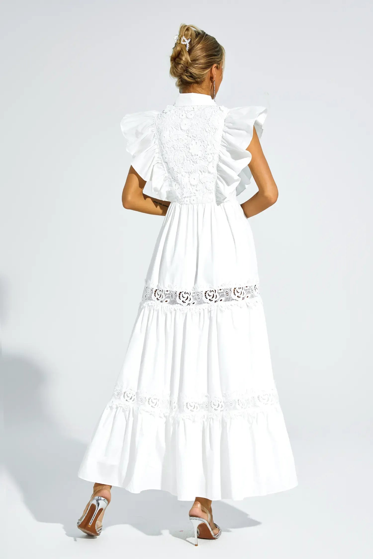 Ayleen - Sleeveless Ruffle Midi Dress